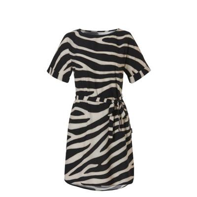 TC WOW strandtuniek met zebraprint zwart/wit