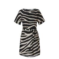 TC WOW strandtuniek met zebraprint zwart/wit