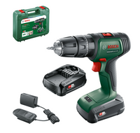 Bosch Groen UniversalImpact 18V | Accuklopboorschroevendraaier | 2 x 1.5 Ah accu + lader | met koffer 06039D4102