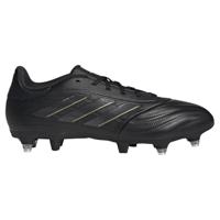 adidas Copa Pure II League voetbalschoenen voor dames en heren, zachte grondschoenen, Core Zwart Carbon Goud Met, 39 1/3 EU