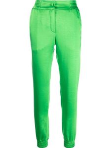 Philipp Plein pantalon de jogging fuselé à fini satiné - Vert