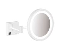 Hansgrohe AddStoris scheerspiegel met LED-verlichting wit mat - thumbnail