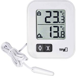 TFA-Dostmann MOXX Elektronische omgevingsthermometer Binnen/buiten Wit