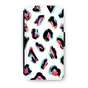 Cheetah color: iPhone X Flip Hoesje