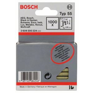 Bosch Accessories 2609200224 Nieten met smalle rug Type 55 1000 stuk(s) Afm. (l x b) 30 mm x 6 mm