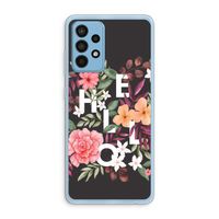 Hello in flowers: Samsung Galaxy A52 Transparant Hoesje