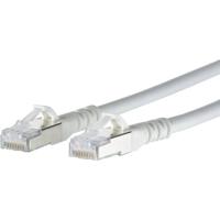 Metz Connect 1308453088-E RJ45 Netwerkkabel, patchkabel CAT 6A S/FTP 3.00 m Wit Snagless 1 stuk(s) - thumbnail