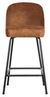 BePureHome Barkruk 'Vogue' (zithoogte 65cm) Leder, kleur Cognac
