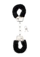 Furry Handcuffs - Black - thumbnail