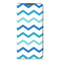 OPPO A96 | A76 Hoesje met Magneet Zigzag Blauw