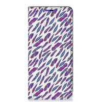 Samsung Galaxy A22 4G | M22 Hoesje met Magneet Feathers Color