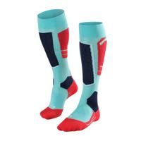 FALKE SK4 skikousen blauw/rood/zwart