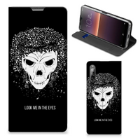 Mobiel BookCase Sony Xperia L4 Skull Hair