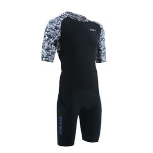 Zone3 Lava korte mouw trisuit grijs heren M