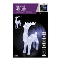 Kerstverlichting LED rendier - 45,5 cm - 40 lampjes - verlichte dieren figuren