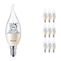 Voordeelpak 10x Philips LEDcandle E14 BA38 6W 827 (MASTER) | DimTone Dimbaar - Vervangt 40W