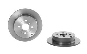 Remschijf COATED DISC LINE BREMBO, Remschijftype: Massief, u.a. für Toyota, BYD