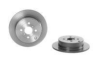 Remschijf COATED DISC LINE BREMBO, Remschijftype: Massief, u.a. für Toyota, BYD