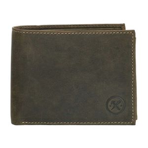 Hide en Stitches Lage Billfold RFID Idaho Olijf Groen