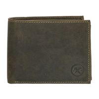 Hide en Stitches Lage Billfold RFID Idaho Olijf Groen