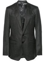 Dolce & Gabbana blazer en laine vierge à simple boutonnage - Gris - thumbnail