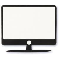 Happy Moments silhouette scherm zwart/wit 62 x 53 mm 10 stuks