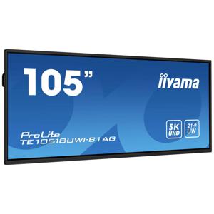 Iiyama ProLite TE10518UWI-B1AG Digital Signage display 266.7 cm (105 inch) 5120 x 2160 Pixel 16/7 Multi-touch, Anti-burn-in-functie, Intern geheugen,