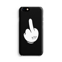 Middle finger black: iPhone 8 Volledig Geprint Hoesje