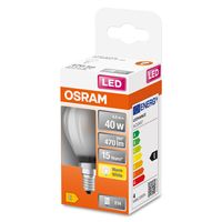 OSRAM 4058075436480 LED-lamp Energielabel E (A - G) E14 Peer 4 W = 40 W Warmwit (Ø x l) 45 mm x 78 mm 1 stuk(s) - thumbnail