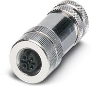 PHOENIX CONTACT SACC-DSIV-M 8FS-4CON-L180-06 Sensor/Actor inbouwbus, 4-polig, M8, achterwond/schroefmontage met M8-schroefdraad, rechte soldeeraansluiting, uitvoering met 6 mm lange soldeerpennen