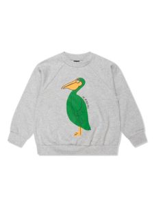 Mini Rodini sweat Pelican en coton biologique - Gris