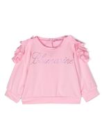 Miss Blumarine sweat à logo ornementé - Rose