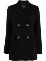 Giambattista Valli blazer croisé à revers pointus - Noir