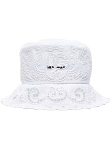 Dolce & Gabbana bob en broderie anglaise - Blanc