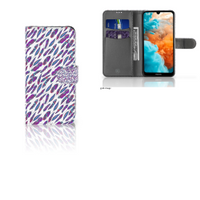 Huawei Y6 (2019) Telefoon Hoesje Feathers Color - thumbnail