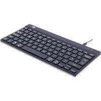 R-Go Compact Break Toetsenbord, Met pauze indicator, Ergonomiche mini USB keyboard, QWERTY (UK), Bedraad, Zwart