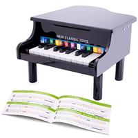 New Classic Toys 10150 Vleugel Zwart 18 Toetsen, Meerkleurig