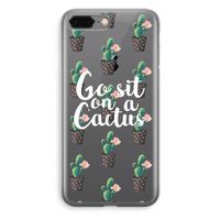 Cactus quote: iPhone 8 Plus Transparant Hoesje