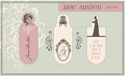 Moses magnetische boekenleggers Jane Austen 6 cm 3 stuks