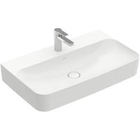 Villeroy & Boch Finion wastafel 1 kraangat 80x47cm ceramic+ zonder overloop wit 416881R1