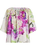 Aje blouse Bridget à fleurs - Tons neutres - thumbnail