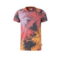 Q/S designed by slim fit T-shirt met all over print multi