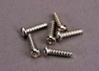 Screws, 2.6x10mm roundhead self-tapping (6)