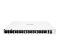 Aruba Instant On 1960 48G 40p Class4 8p Class6 PoE 2XGT 2SFP+ 600W Managed L2+ Gigabit Ethernet (10/100/1000) Power over Ethernet (PoE) 1U Wit - thumbnail