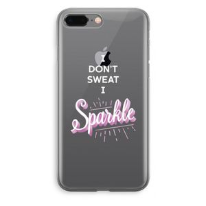 Sparkle quote: iPhone 8 Plus Transparant Hoesje