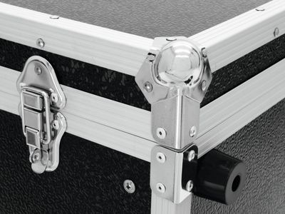 Roadinger 30107204 audioapparatuurtas Hard case Aluminium Zwart, Zilver