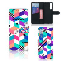 Sony Xperia 1 II Book Case Blokken Kleurrijk