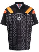 Marcelo Burlon County of Milan x Kappa polo à patch logo - Noir - thumbnail