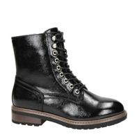 Dolcis lak veterboots zwart
