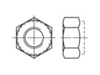 TOOLCRAFT 1066566 Borgmoeren M12 DIN 982 RVS A2 250 stuk(s)